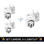 SET X3 CAMERE DE SUPRAVEGHERE WIFI, 5MP, FULL HD, VEDERE COLOR NOAPTEA, MICRO SD , ROTIRE 360, DETECTIE FORMA UMANA