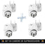SET X4 CAMERE DE SUPRAVEGHERE WIFI, 5MP, FULL HD, VEDERE COLOR NOAPTEA, MICRO SD , ROTIRE 360, DETECTIE FORMA UMANA