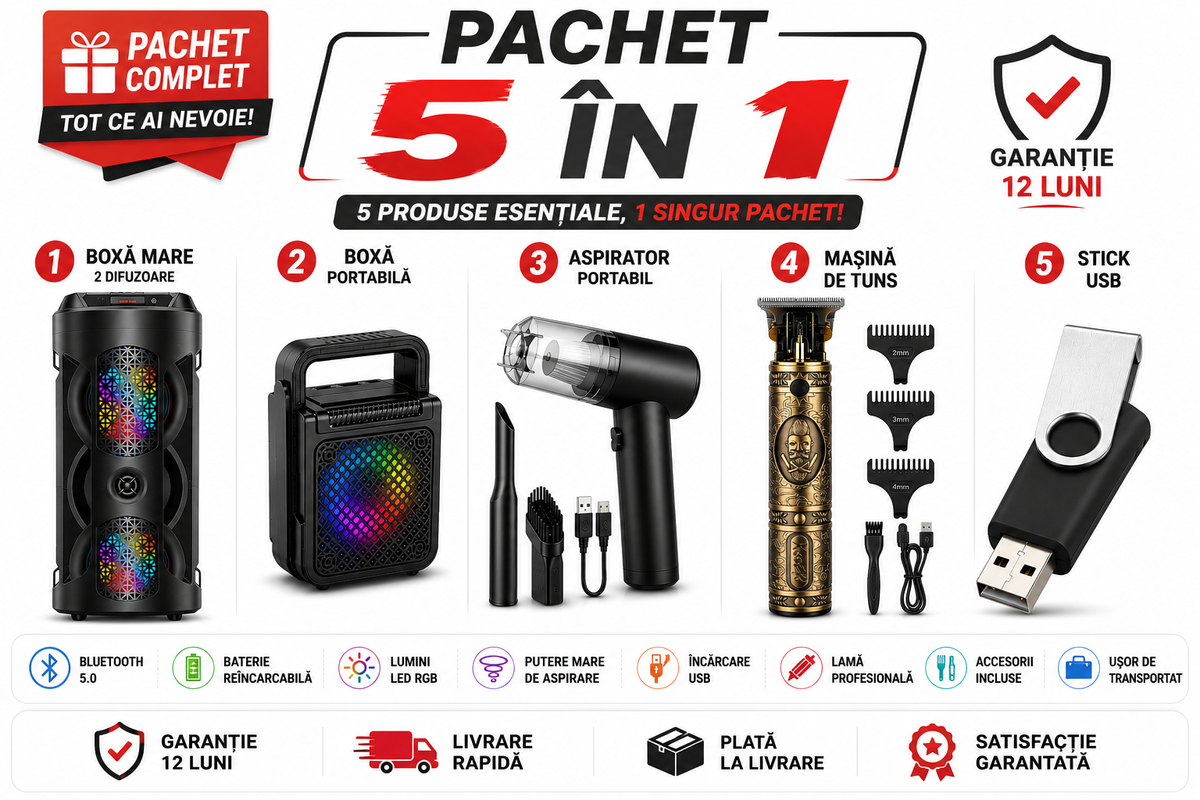SUPER COMBO. Pachet 5 in 1