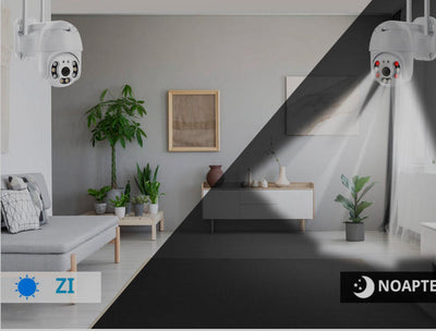 CAMERA DE SUPRAVEGHERE WIFI, 5MP, FULL HD, VEDERE COLOR NOAPTEA, MICRO SD , ROTIRE 360, DETECTIE FORMA UMANA